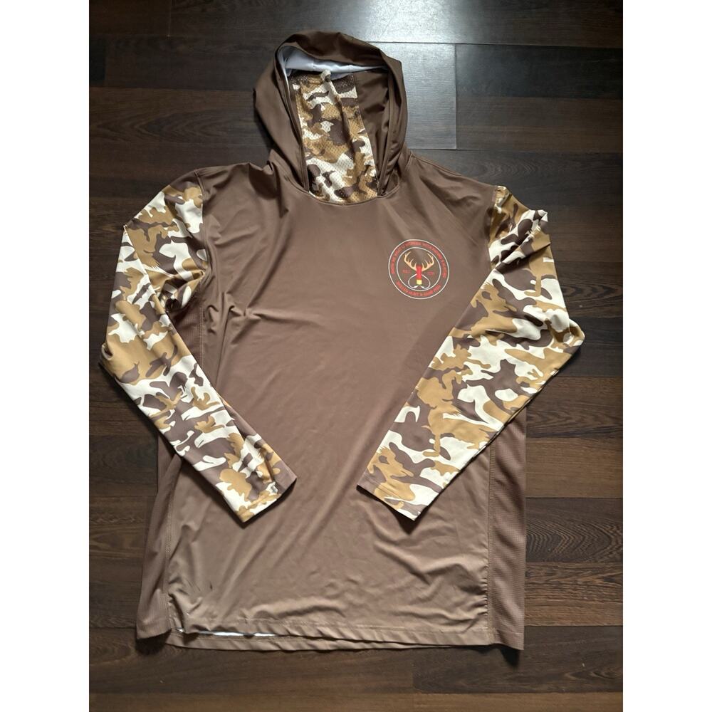 Camouflage Fleece JerseyFishing Hunting Show Me What You're Working With Sz XXL